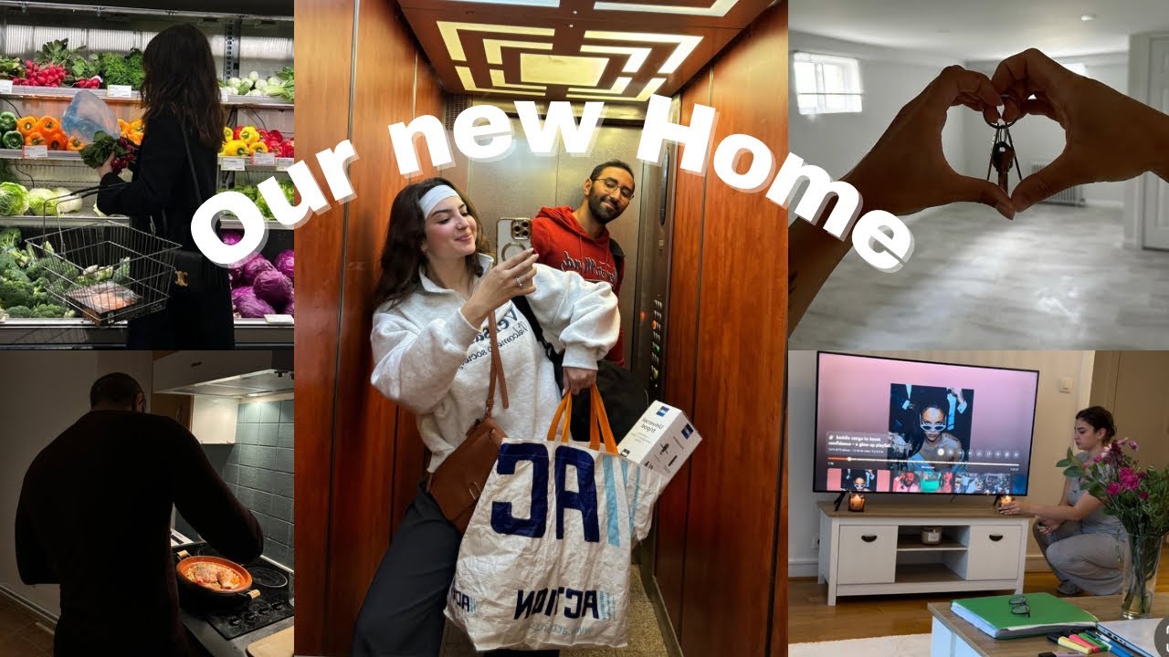 Moving in with my husband 🏠✨🔑❤️🥹| سكنا فدار جديدة مع زوجي