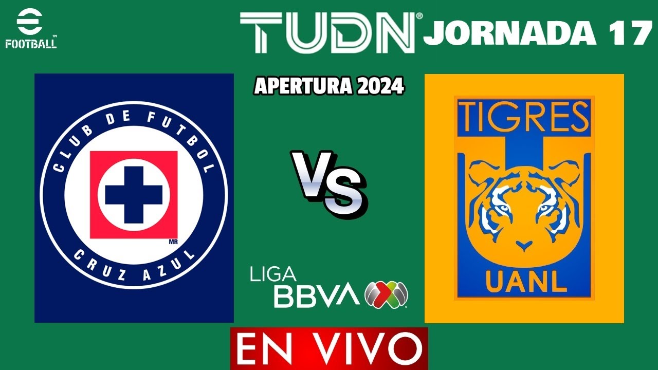 Cruz Azul vs Tigres EN VIVO | Jornada 17 Liga MX Apertura 2024 - YouTube