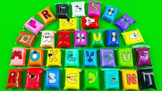 Alphablocks & Numberblocks – Finding SLIME Mix Mini Bags and Shapes Coloring! Satisfying Slime ASMR