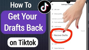 How To Get Your Drafts Back on Tiktok (Android & iOS) | tiktok deleted video recover