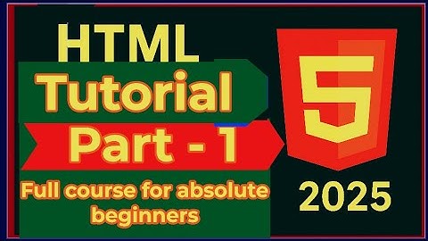 HTML Bangla Tutorial |Part 1|Break,Heading,Pragraph,bold,Italic,underline|course on 2025