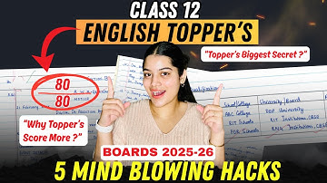 Score 80/80 in English Class 12 | Topper Strategy + Paper Presentation Tips | CBSE Boards 2025-26