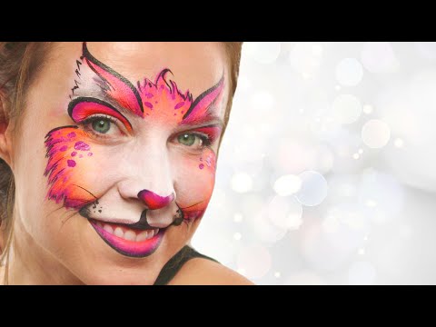 EASY Fox Face Paint Tutorial with STENCILS 