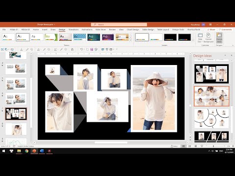 Hướng dẫn Tự động thiết kế Powerpoint với Design Ideas / Khóa học #Powerpoint Online: 9slide.com/