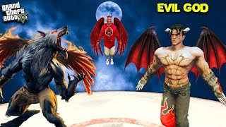 Evil WEREWWOLF attack Evil GOD in GTA 5 | SHINCHAN and CHOP