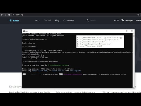 React.js how to install get started, classes render html and JSX