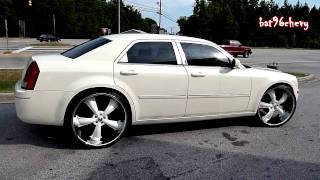 Cream White Chrysler 300 on 26" Dcenti Rims [HomeTeam] - HD