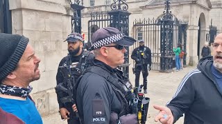 Two men were told by mod police to leave. Don