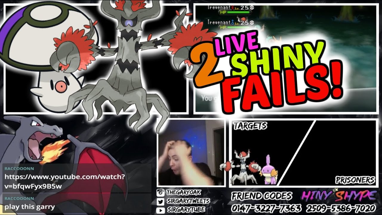 [LIVE] 2 SHINY FAILS? TREVENANT AND THE 8TH FOONGUS! POKEMON XY - YouTube