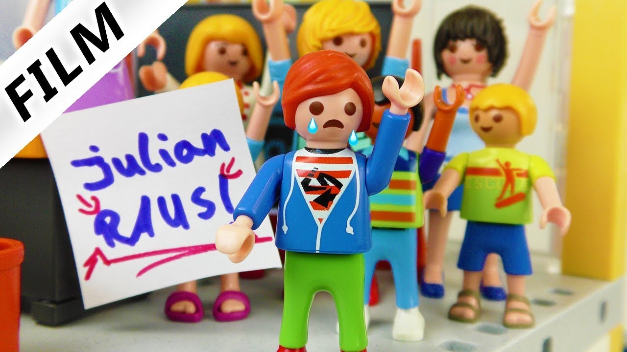 Playmobil Film Deutsch - HAUSVERBOT IN SCHULE! JULIAN WIRD KEIN SCHULKIND? Kinderfilm Familie Vogel