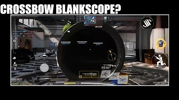 crossbow scope bug? lets see if we can still hit something