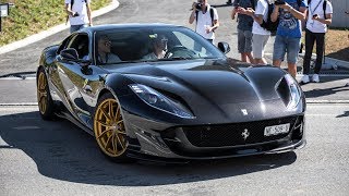 When we visited cars and coffee geneva saw this beautiful black
ferrari 812 superfast with gold wheels. in video you will see it
making some accelera...