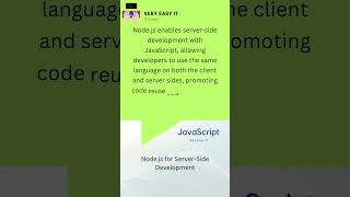 JavaScript for server side. Node JS | Very Easy IT | #shorts #interestingfacts #javascript #nodejs