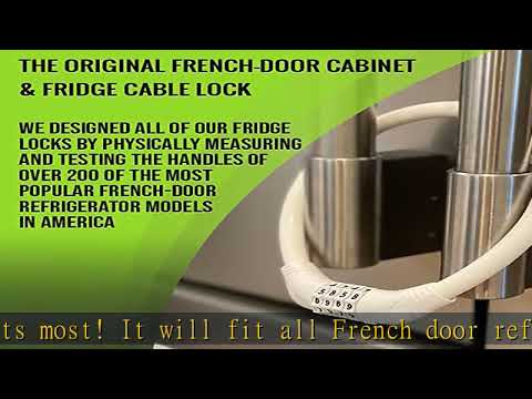 Urban August Original Fridge Lock: Multi-Functional Cable Combination Lock, for French-Door Refrige