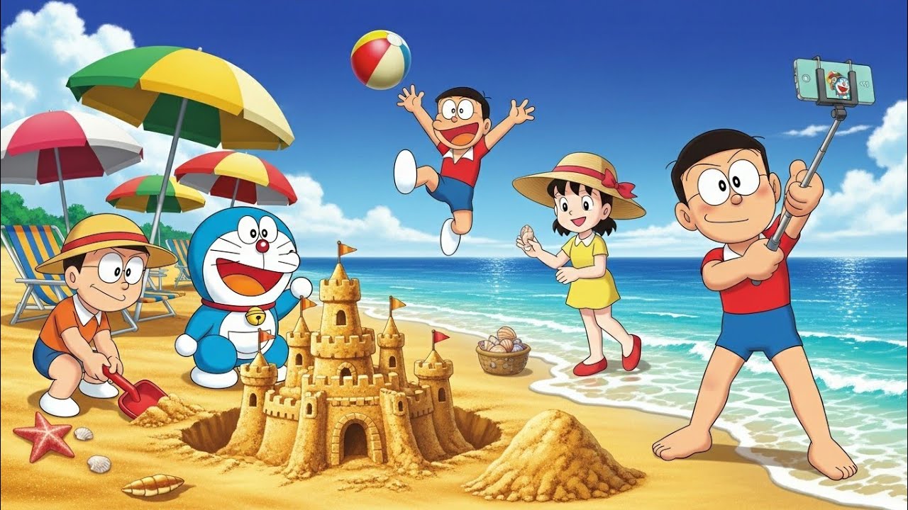 Doraemon and All Friends Day Out 🎒 | Fun Adventure Kids Poem | Nobita, Shizuka, Gian & Suneo