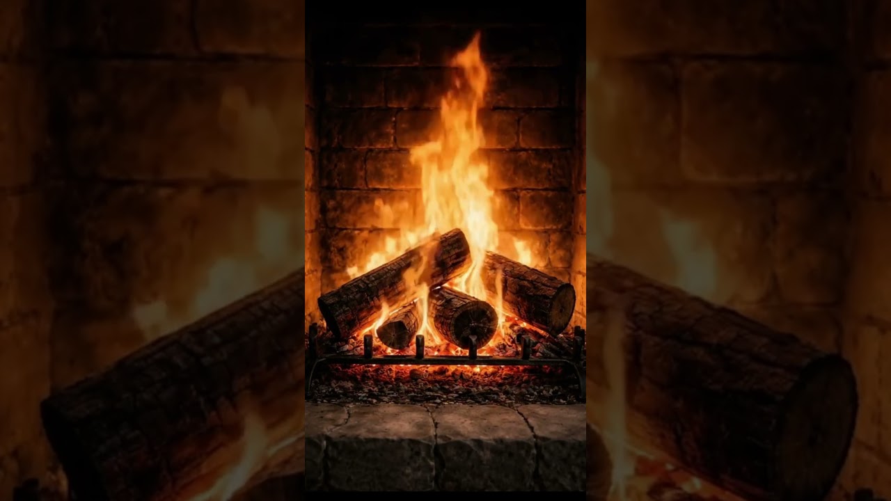 8K Ultra HD Cozy Fireplace – Relaxing Crackling Fire Logs (No Music) 🔥✨ 
