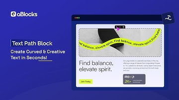 How to Use Text Path Block on Your Website with aBlocks – Step-by-Step Tutorial