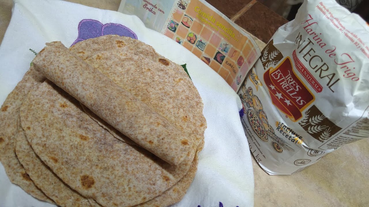 TORTILLAS DE HARINA DE TRIGO INTEGRALES MUY SUAVES Y DELICIOSAS🌸COCINANDO CON ERIKA 🌸 YouTube