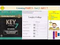 KET 7 Listening Part 5 Test 2 (Transcript + Key)