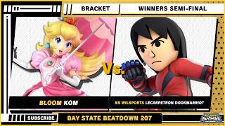 Bay State Beatdown 207 - KOM (Peach) VS LeCarpetron Dookmarriot (Mii Brawler) - SSBU Singles