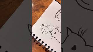 Cute figures to draw when bored Part 34 #draw #doodle #cats #tutorial #sketch #cartooning
