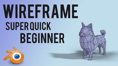 Wireframe render | Blender | Quick
