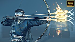 'THE BLIND ARCHER' - GHOST OF TSUSHIMA - PERFECT ARCHERY AND STEALTH KILLS 4K HDR 60FPS PS5 GAMEPLAY screenshot 3