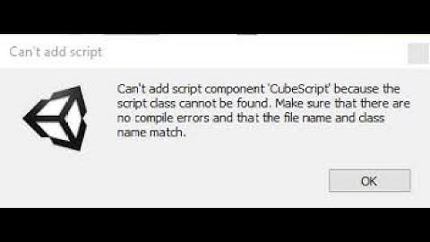 Unity 3D | Fix Script Can