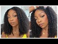 Realistic Kinky Curly Edge Wig *DETAILED* Install &amp; Style Routine ft Beauty Forever Hair