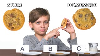 Kids Try Store-Bought vs Homemade Cookies | Epicurious