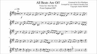 All Bets Are Off (Die House) Alto Sax Music Sheet - Cuphead