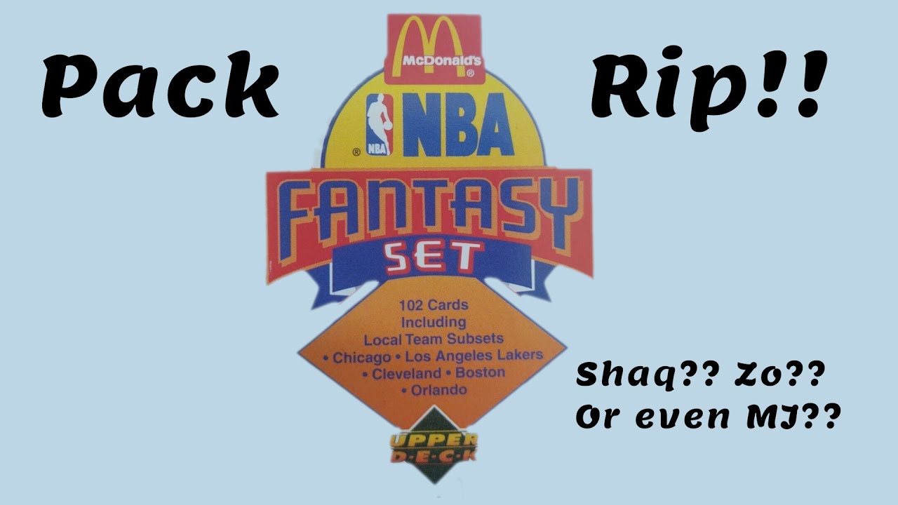 1992-93 Upper Deck McDonalds Basketball Pack Rip!! Remember these?? -  YouTube