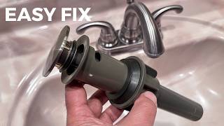 How to Install a Bathroom Sink Pop Up Drain Stopper