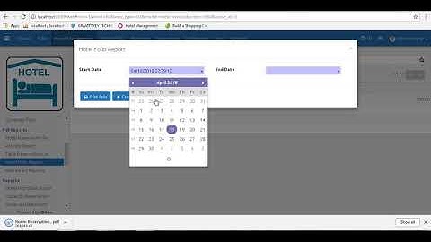 hotel reservation demo in odoo
