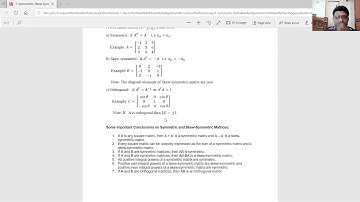 5 Symmetric,Skew symmetric & Orthogonal matrices