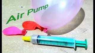 How to make a Balloon pump  / make a Air Pump