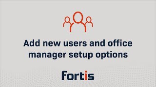 Add new users and office manager setup options (e.g. tags, user roles, preferences, etc.)