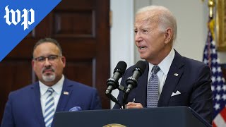 Biden reacts to Supreme Court ruling on student loans
