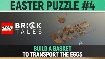 LEGO Bricktales - Build a basket to transport the eggs - Easter World Puzzle #4 Solution