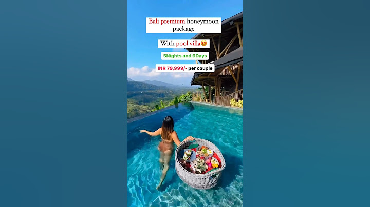 5Night and 6day l INR 79,999/ -per couple l Bali premium honeymoon package  #shorts#viralshort