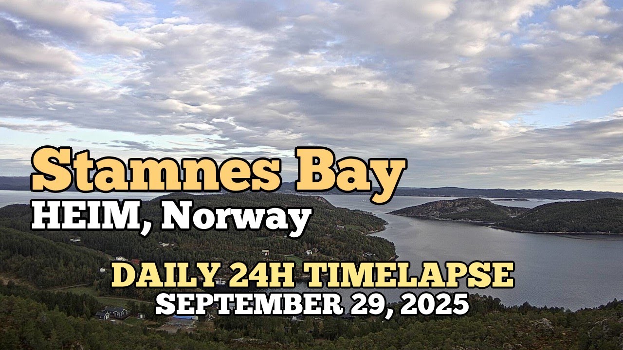Stamnes Bay - Daily Timelapse: September 29, 2025 [Trøndelag, Norway]
