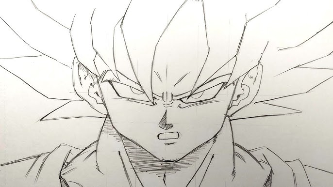 Como desenhar o Goku super Sayanjin BLUE! #comodesenhargoku #comodesen