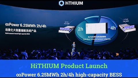 HiTHIUM Product Launch - ∞Power 6.25MWh 2h/4h High-capacity BESS