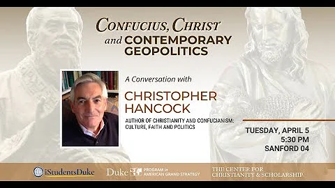 Confucius, Christ and Contemporary Geopolitics wit...