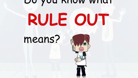 Do you know what RULE OUT means? - Learn English words and phrases daily with Kevin.