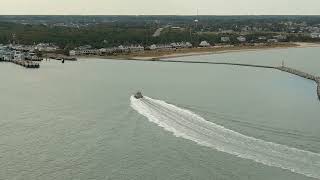 Views of the Ferry Terminal in Lewes Delaware #drone #aerialview