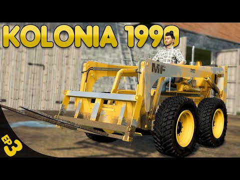 Back to it! - Farming Simulator 19 - Kolonia 1990 Ep.3 (with Wheel Cam)