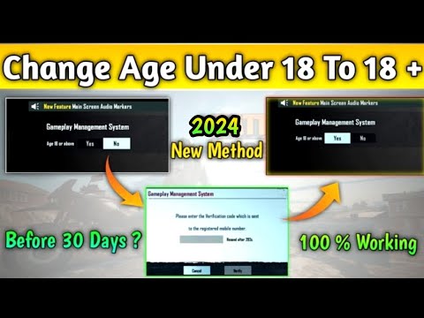 How To Change Age In BGMI After New Update | BGMI Underage Problem Solved | Change Age Limit in BGMI