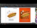 How To create poster design for Burger flyer design || in coreldraw tutorials ||