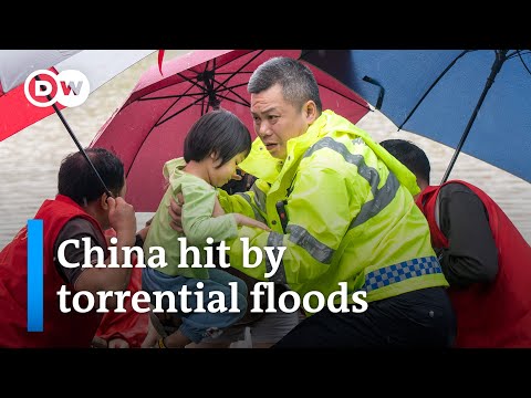 How China's government is tackling 'once in a century' rainfall - DW News.